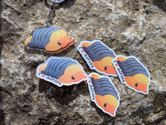 Rubber ducky isopod set