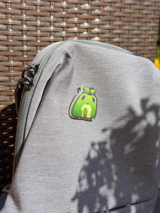 Apple frog pin
