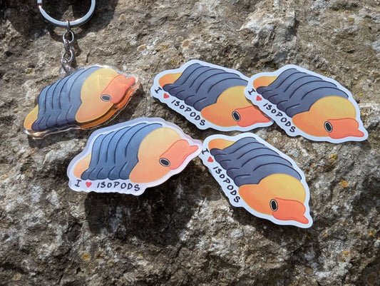 Rubber ducky isopod set