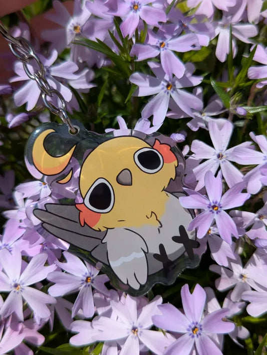 Derp bird keychain