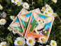 Music desert fox sticker