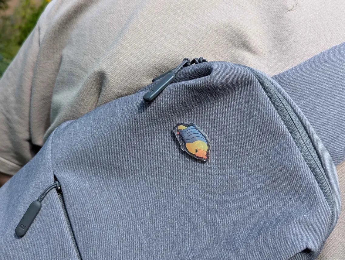 Rubber ducky isopod pin