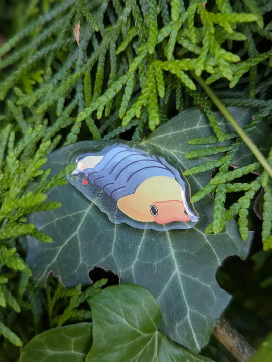 Rubber ducky isopod pin