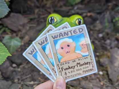Snow monkey sticker